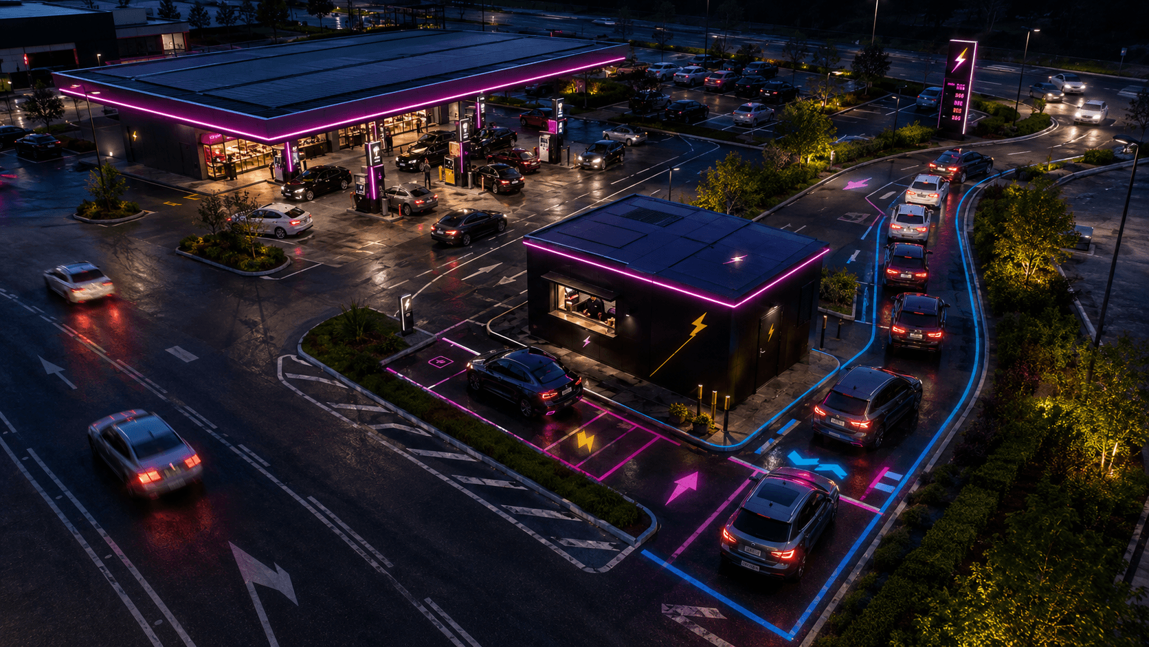 Potential partner site or forecourt aerial